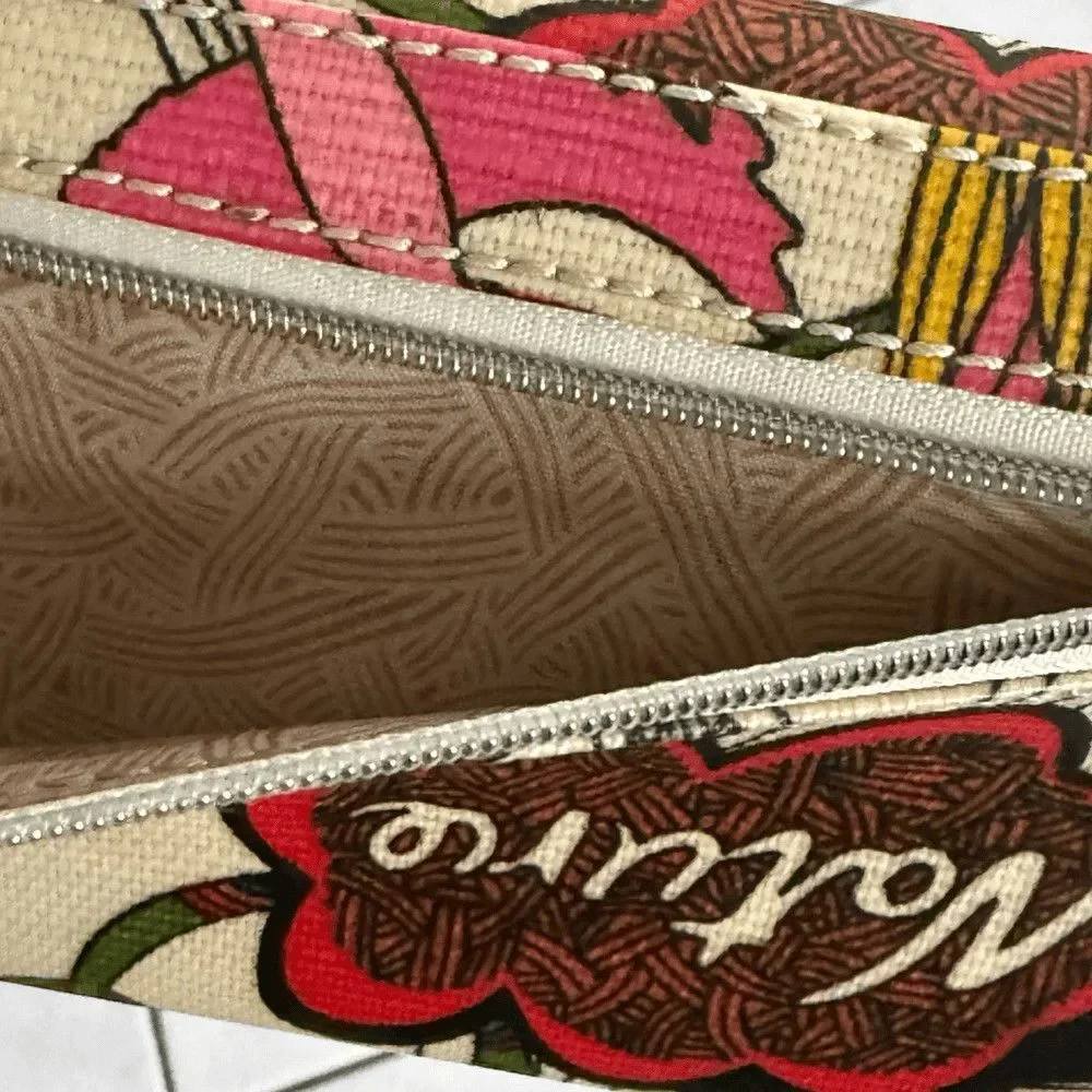 Sakroots Birds of Paradise Clutch Trifold Wallet Nature Peace Happy boho